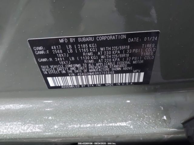 2024 SUBARU CROSSTREK 4S4GUHM69R3755848 Photo 8