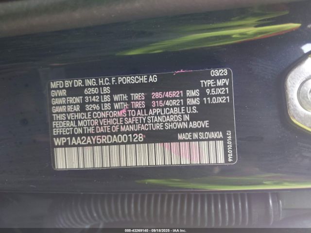 2024 PORSCHE CAYENNE WP1AA2AY5RDA00128 Photo 8