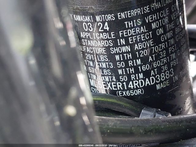 2024 KAWASAKI EX650 ML5EXER14RDAD3883 Photo 9