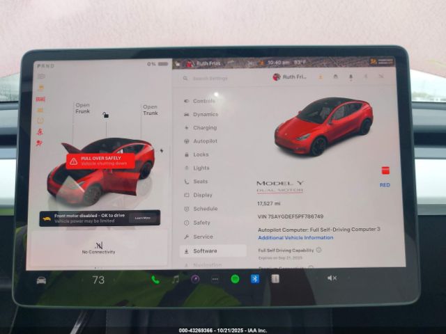 2023 TESLA MODEL Y 7SAYGDEF5PF786749 Photo 6