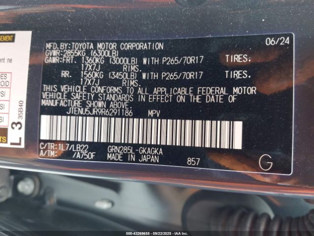 2024 TOYOTA 4RUNNER JTENU5JR9R6291186 Photo 8