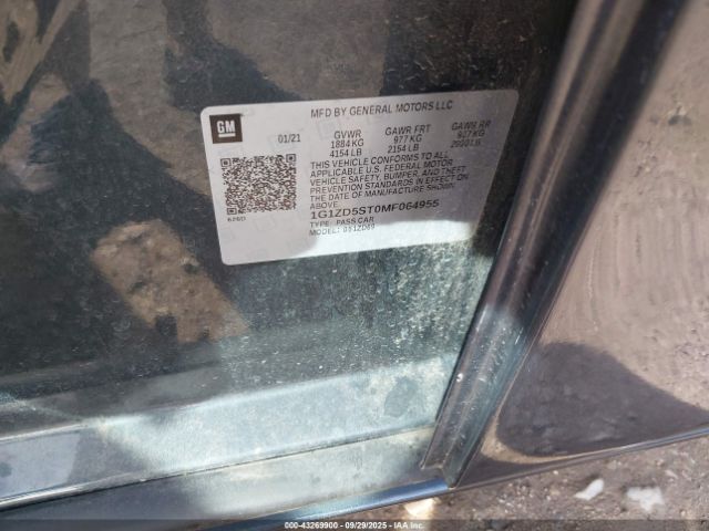 2021 CHEVROLET MALIBU 1G1ZD5ST0MF064955 Photo 8