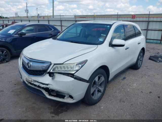 2016 ACURA MDX 5FRYD3H21GB007905 Photo 1