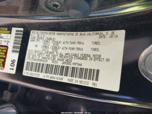 3TMCZ5ANXHM054229 Toyota 2gr-fks