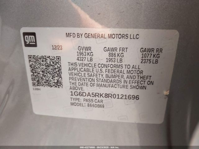 2024 CADILLAC CT4 1G6DA5RK8R0121696 Photo 8