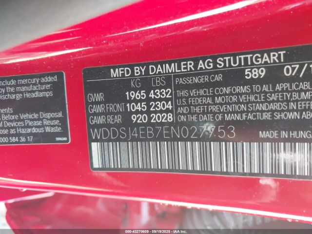 2014 MERCEDES-BENZ CLA 250 WDDSJ4EB7EN027753 Photo 8