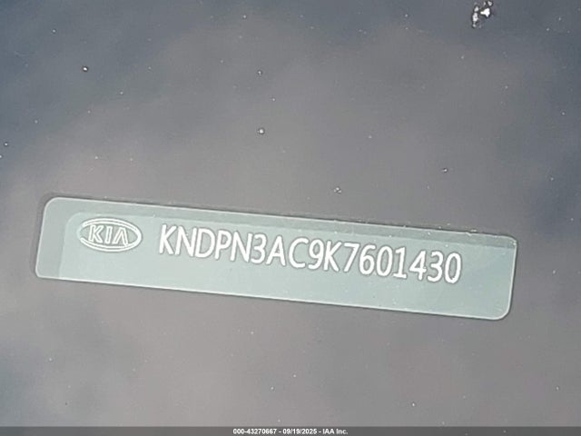 KIA gdi theta ii 2019 KNDPN3AC9K7601430 Image 9