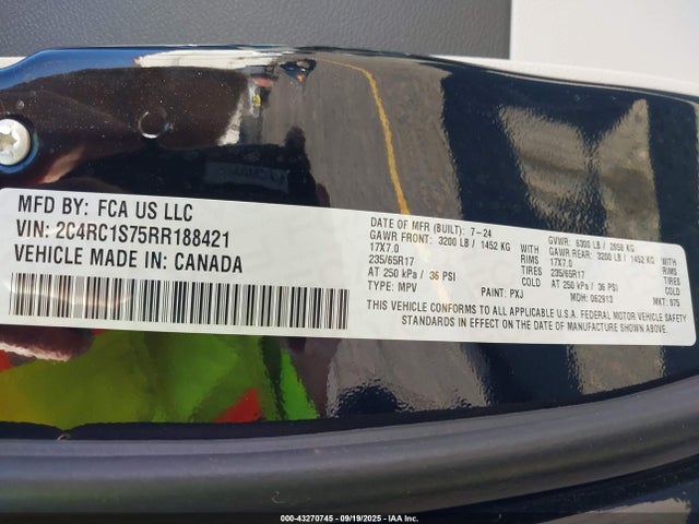 2C4RC1S75RR188421 Chrysler 2024