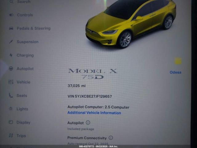 2018 TESLA MODEL X 5YJXCBE27JF129657 Photo 6