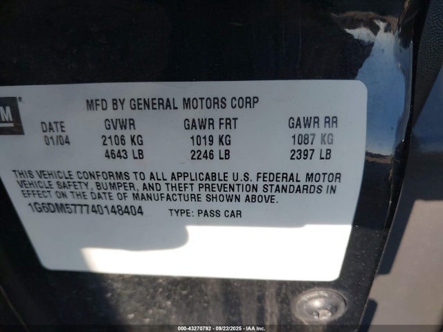2004 CADILLAC CTS 1G6DM577740148404 Photo 8
