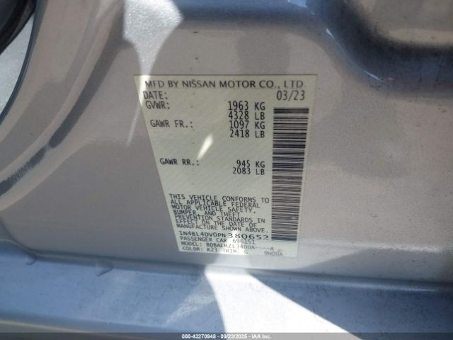 2023 NISSAN ALTIMA 1N4BL4DV0PN380652 Photo 8