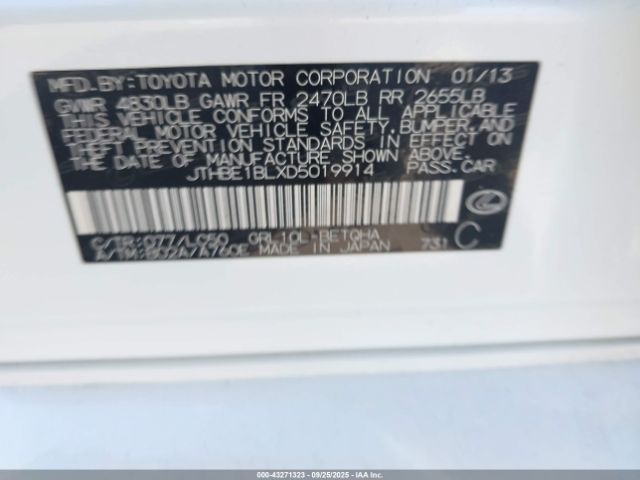 2013 LEXUS GS 350 JTHBE1BLXD5019914 Photo 8