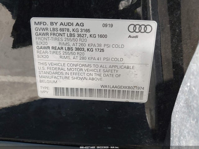 2019 AUDI E-TRON WA1LAAGEXKB021974 Photo 8