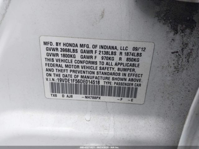 2013 ACURA ILX 19VDE1F56DE014518 Photo 8