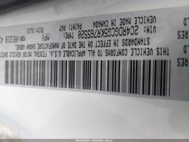 2019 DODGE GRAND CARAVAN 2C4RDGCG5KR765520 Photo 8