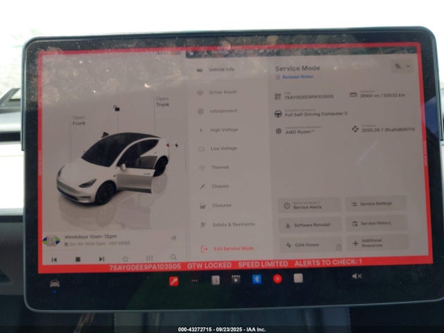 7SAYGDEE9PA103505 Tesla 2023