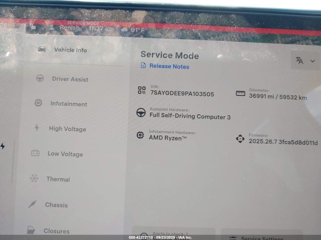 2023 TESLA MODEL Y 7SAYGDEE9PA103505 Photo 6
