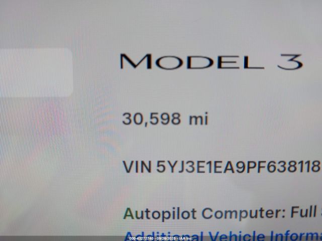 2023 TESLA MODEL 3 5YJ3E1EA9PF638118 Photo 6