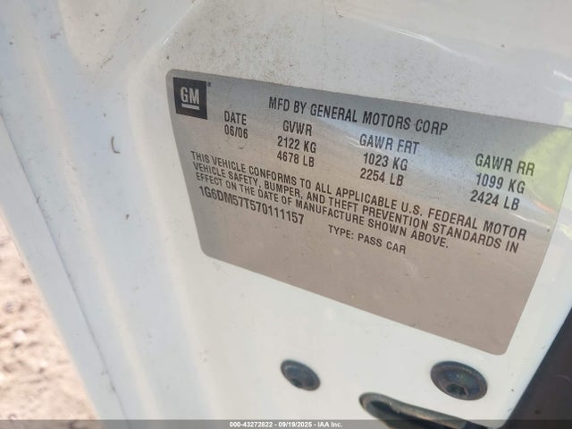 2007 CADILLAC CTS 1G6DM57T570111157 Photo 8