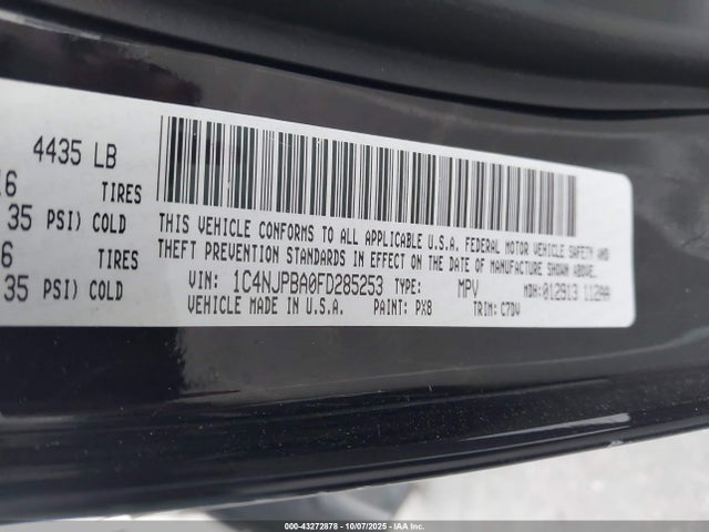 Jeep Patriot 2015 1C4NJPBA0FD285253 Image 9