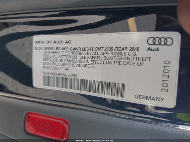 2024 AUDI A5 SPORTBACK WAUFACF59RA120959 Photo 8