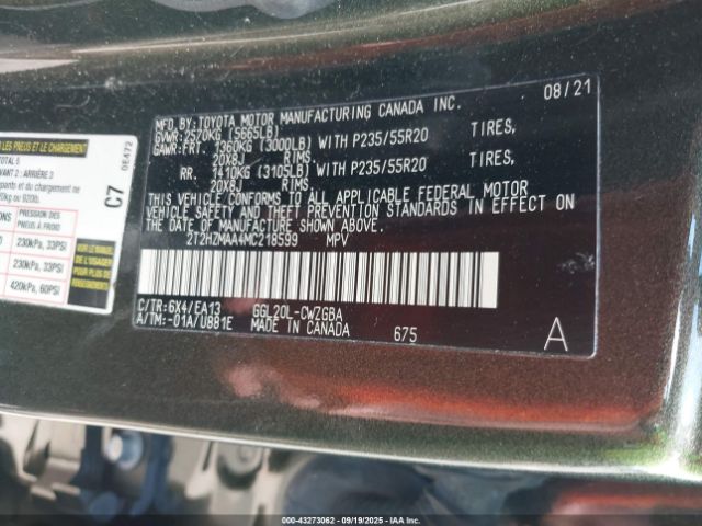 2021 LEXUS RX 350 2T2HZMAA4MC218599 Photo 8