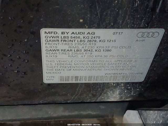 2018 AUDI Q5 WA1BNAFY4J2027456 Photo 8