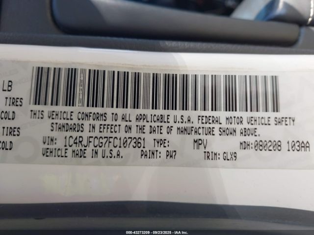 2015 JEEP GRAND CHEROKEE 1C4RJFCG7FC107361 Photo 8