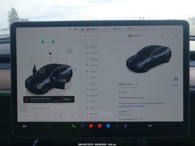 2025 TESLA MODEL Y 7SAYGDED0SF253005 Photo 6