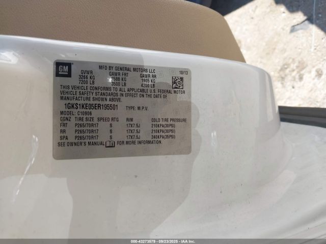 2014 GMC YUKON XL 1500 1GKS1KE05ER195501 Photo 8