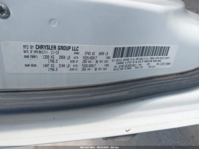 2014 CHRYSLER TOWN & COUNTRY 2C4RC1BG3ER218011 Photo 8