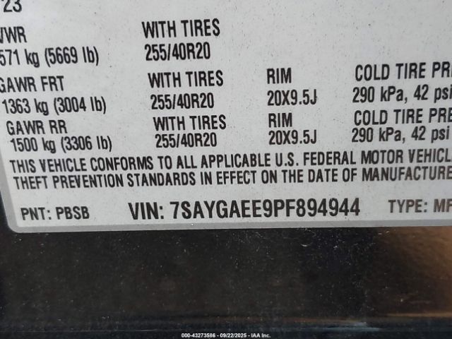 2023 TESLA MODEL Y 7SAYGAEE9PF894944 Photo 8