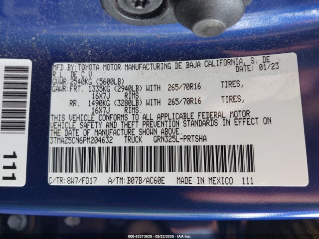 Toyota 2gr-fks 2023 3TMAZ5CN6PM204632 Image 9