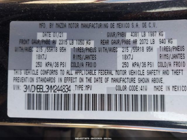 2021 MAZDA CX-30 3MVDMBBL3MM244834 Photo 8