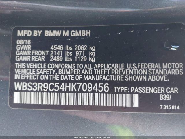 2017 BMW M4 WBS3R9C54HK709456 Photo 8