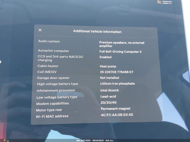 5YJ3E1EA2MF918331 Tesla 2021