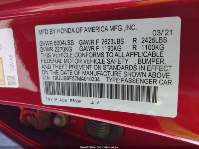 2021 ACURA TLX 19UUB6F57MA010334 Photo 8