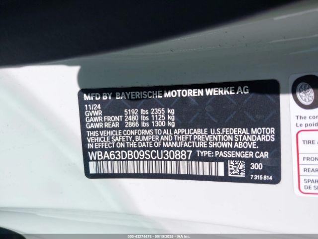 2025 BMW M440I WBA63DB09SCU30887 Photo 8