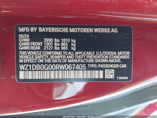 WZ1DB0G00RW067405 Toyota Supra