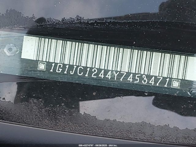 2000 CHEVROLET CAVALIER 1G1JC1244Y7453471 Photo 8