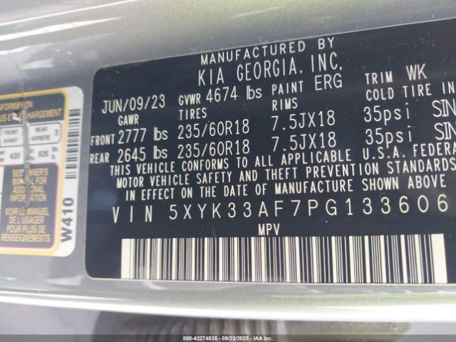2023 KIA SPORTAGE 5XYK33AF7PG133606 Photo 8