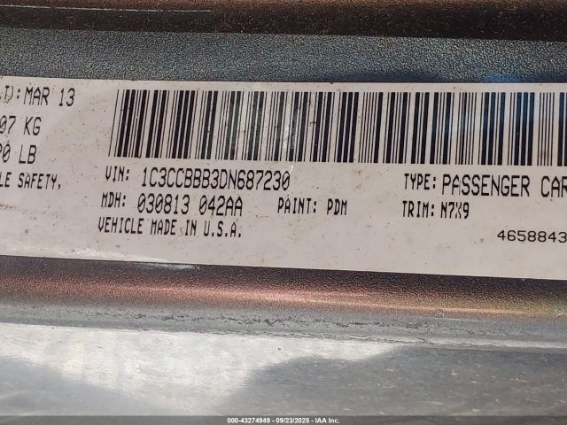 2013 CHRYSLER 200 1C3CCBBB3DN687230 Photo 8