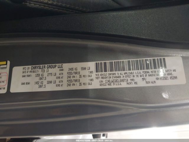 2013 JEEP WRANGLER UNLIMITED 1C4BJWEG8DL608710 Photo 8