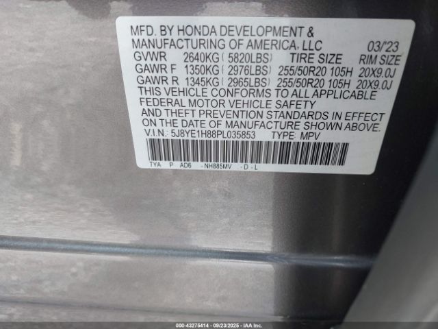 2023 ACURA MDX 5J8YE1H88PL035853 Photo 8