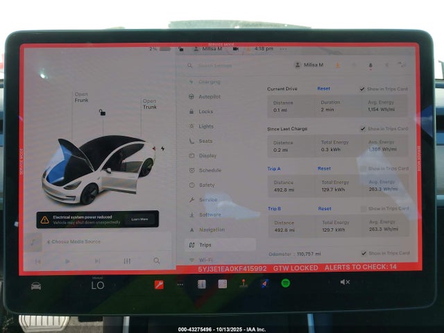 2019 TESLA MODEL 3 5YJ3E1EA0KF415992 Photo 6