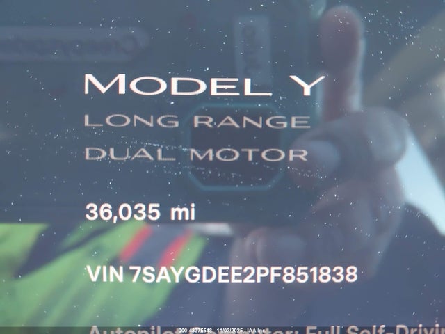 2023 TESLA MODEL Y 7SAYGDEE2PF851838 Photo 6