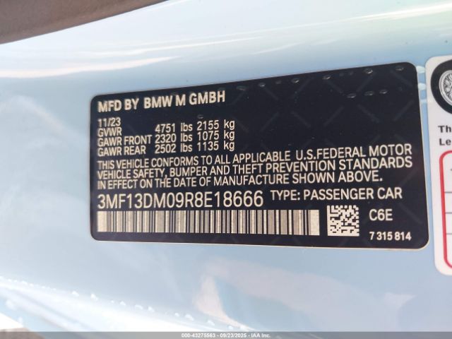 2024 BMW M2 3MF13DM09R8E18666 Photo 8