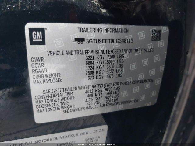 2020 GMC SIERRA 1500 3GTU9EET9LG348113 Photo 8