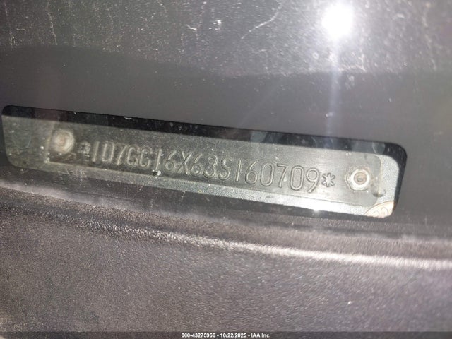 2003 Dodge Dakota მანქანა იყიდება აუქციონზე, vin: 1D7GG16X63S160709, აუქციონის ნომერი: 43275966