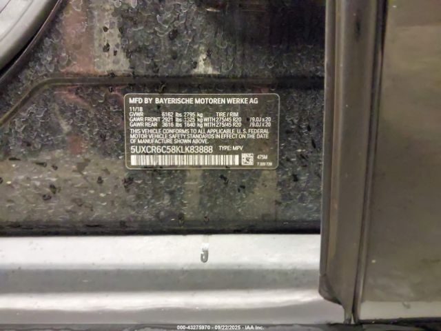 2019 BMW X5 5UXCR6C58KLK83888 Photo 8